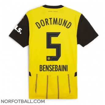 Billige Fotballdrakt Borussia Dortmund Ramy Bensebaini #5 Replika Hjemmedrakt 2024-25 Kortermet